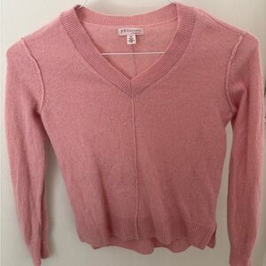 Philosophy Blush V-Neck Cashmere Sweater